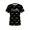 Signature Black Gold Mustache CoolWick Bowling Jersey