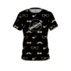 Ebonite Black Gold Mustache CoolWick Bowling Jersey