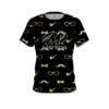 Motiv Black Gold Mustache CoolWick Bowling Jersey