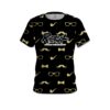 Radical Black Gold Mustache CoolWick Bowling Jersey