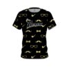 Track Black Gold Mustache CoolWick Bowling Jersey
