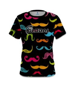 900 Global Multi-Colored Mustache CoolWick Bowling Jersey