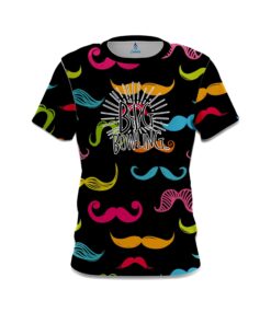 Big Bowling Multi-Colored Mustache CoolWick Bowling Jersey