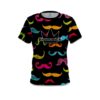 Brunswick Multi-Colored Mustache Coolwick Bowling Jersey