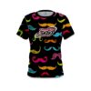 Columbia 300 Multi-Colored Mustache CoolWick Bowling Jersey