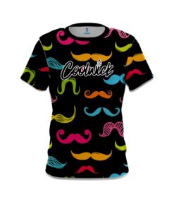 Signature Multi-Colored Mustache CoolWick Bowling Jersey