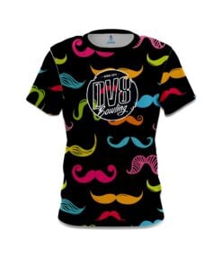 DV8 Multi-Colored Mustache CoolWick Bowling Jersey