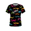 Ebonite Multi-Colored Mustache CoolWick Bowling Jersey