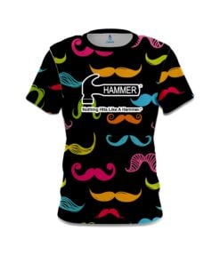 Hammer Multi-Colored Mustache CoolWick Bowling Jersey