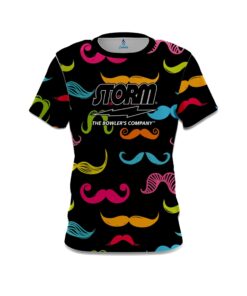 Storm Multi-Colored Mustache CoolWick Bowling Jersey