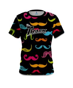 Track Multi-Colored Mustache CoolWick Bowling Jersey