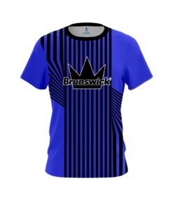 Brunswick Blue Slain Gecko Coolwick Bowling Jersey