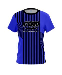 Storm Blue Slain CoolWick Bowling Jersey