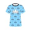 Brunswick Baby Blue Mustache Coolwick Bowling Jersey