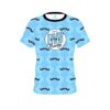 DV8 Baby Blue Mustache CoolWick Bowling Jersey