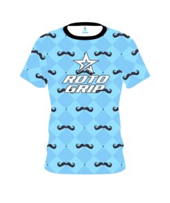 Roto Grip Baby Blue Mustache CoolWick Bowling Jersey