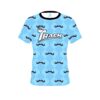 Track Baby Blue Mustache CoolWick Bowling Jersey