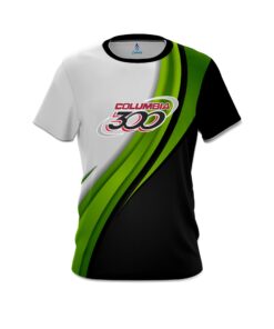 Columbia 300 Green Flutter CoolWick Bowling Jersey