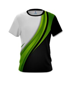 Plain Green Flutter CoolWick Bowling Jersey