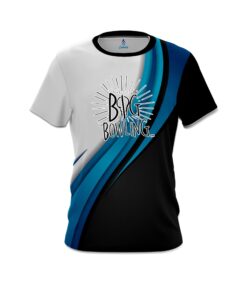 Big Bowling Blue Flutter CoolWick Bowling Jersey