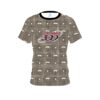 Columbia 300 Brown Plaid Mustache CoolWick Bowling Jersey