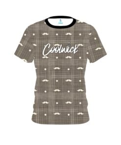 Signature Brown Plaid Mustache CoolWick Bowling Jersey
