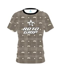 Roto Grip Brown Plaid Mustache CoolWick Bowling Jersey