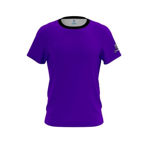 Plain Purple CoolWick Bowling Jersey