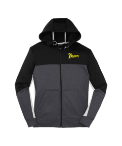 Track Men's Fleece Colorblock Full Zip Hooded Jacket