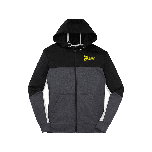 Track Men's Fleece Colorblock Full Zip Hooded Jacket