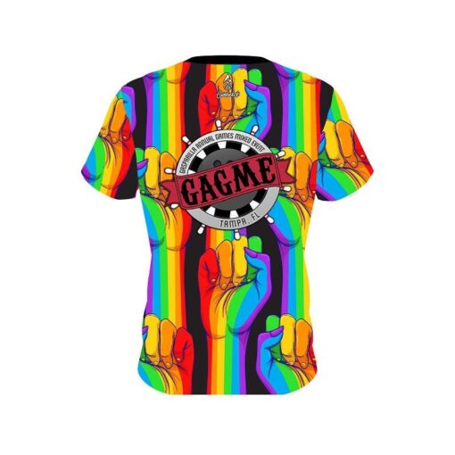 GAGME CoolWick Logo United Rainbow Hands Bowling Jersey - Image 2