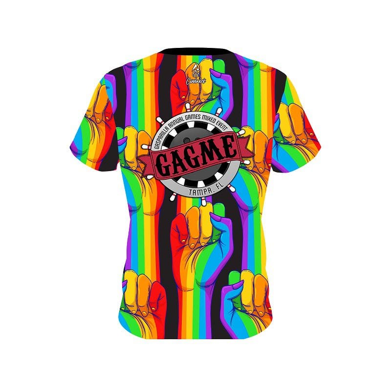 GAGME CoolWick Logo United Rainbow Hands Bowling Jersey - Coolwick