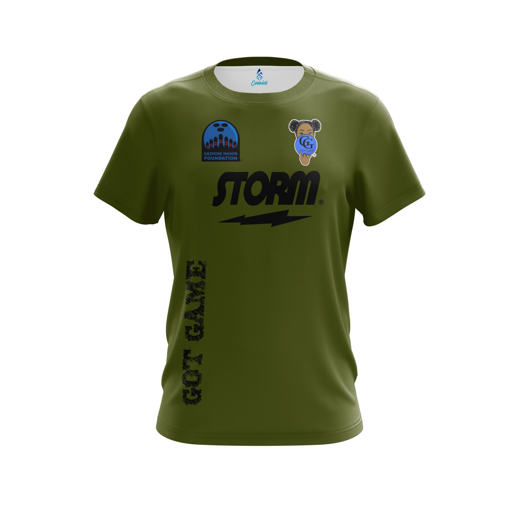 Gazmine "GG" Mason Storm Olive CoolWick Replica Bowling Jersey