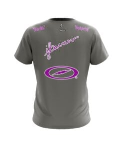 Alternative view of Josie Barnes Grey & Teal Splatter Replica CoolWick Bowling Jersey