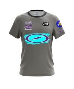 Josie Barnes Grey & Teal Splatter Replica CoolWick Bowling Jersey