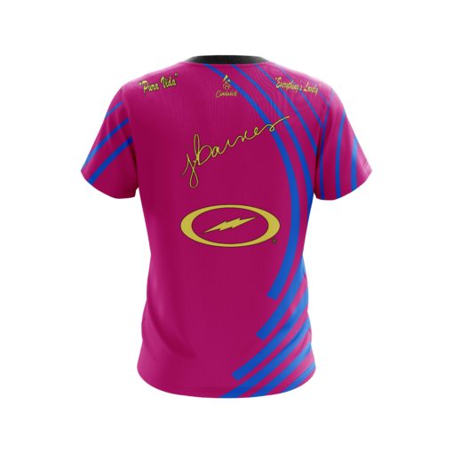 Josie Barnes Pink & Blue Swirls Replica CoolWick Bowling Jersey - Image 2