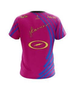 Alternative view of Josie Barnes Pink & Blue Swirls Replica CoolWick Bowling Jersey