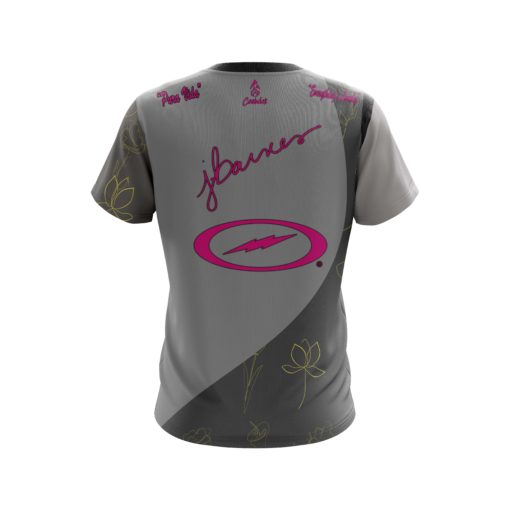 Josie Barnes Grey Yellow Flowers Replica CoolWick Bowling Jersey - Image 2