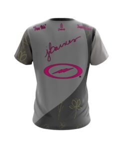 Alternative view of Josie Barnes Grey Yellow Flowers Replica CoolWick Bowling Jersey