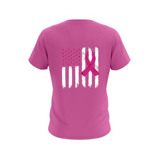 Pink Flag Warrior Breast Cancer Awareness CoolWick Jersey - Image 2