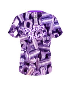 Alternative view of A2B Addicted2Bowling Jai Jones Purple Bolts CoolWick Jersey