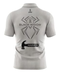 Alternative view of Hammer Black Widow Ghost Quick Ship CoolWick Sash Zip Bowling Jersey