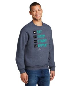 Josie Barnes CoolWick Eat Sleep Strike Repeat Sweatshirt