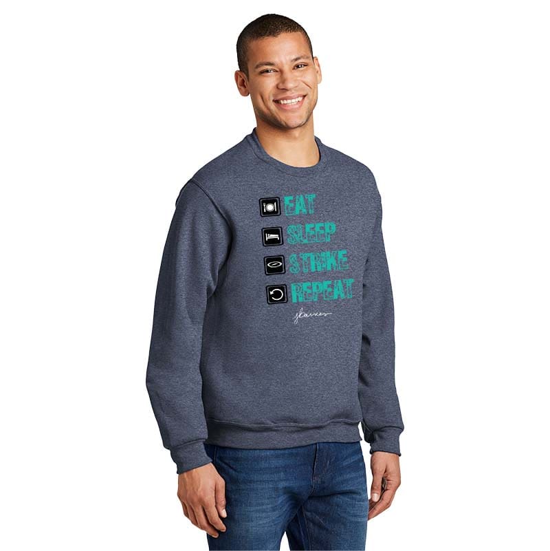 Josie Barnes CoolWick Eat Sleep Strike Repeat Sweatshirt