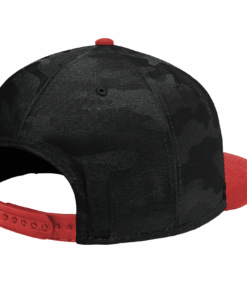 Alternative view of Roto Grip ASC New Era Camo Black Red Flat Bill Snapback CoolWick Hat