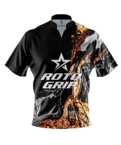 Roto Grip Onyx Gold Quick Ship CoolWick Sash Zip Bowling Jersey