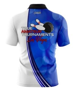 Alternative view of TAT True Amateur Tournament Blue Swoosh CoolWick Bowling Jersey