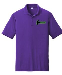 Purple CoolWick Green Hammer Sport-Tek Competitor Polo Quick Ship
