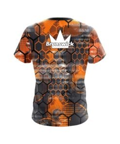 Alternative view of Brunswick Fire Honeycomb CoolWick Bowling Jersey