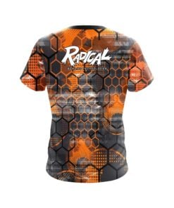 Alternative view of Radical Fire Honeycomb CoolWick Bowling Jersey